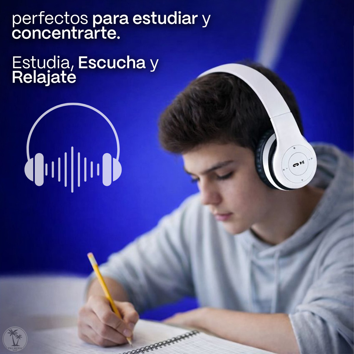 Audifonos Bluetooth Diadema Con Micrófono Auriculares Negro