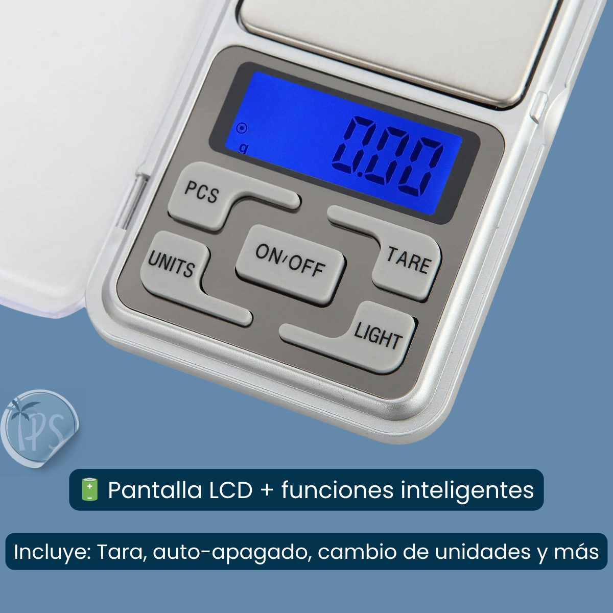 Gramera Balanza Para Miligramos Digital Bascula De Cocina Gris 500 G
