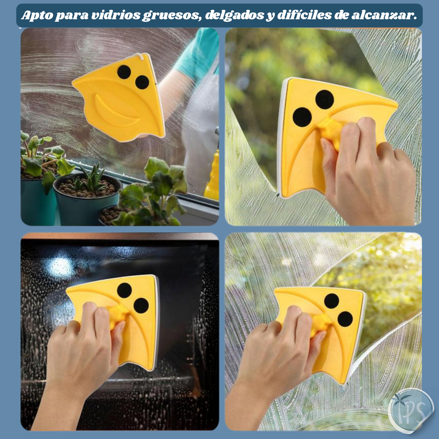 Limpiador Magnetico De Ventanas