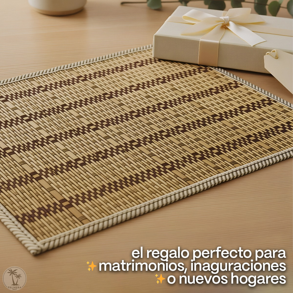 Individuales De Mesa Para Comedor Manteles Lavables Set X 6 Gris Moderno