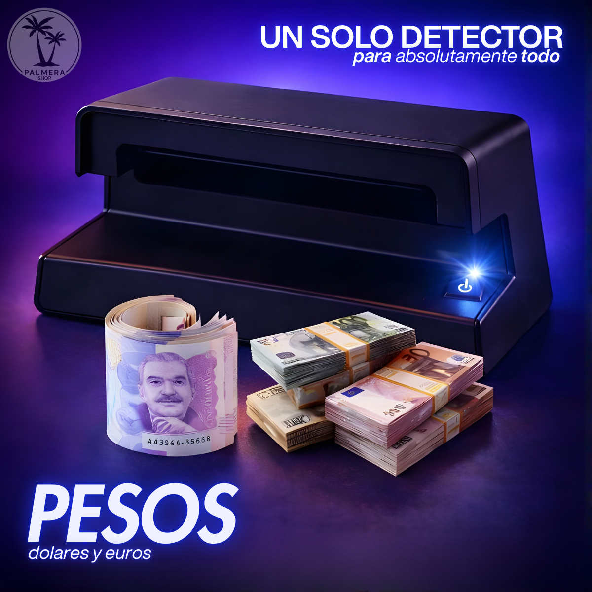 Detector De Billetes Falsos Maquina Para Detectar Con Luz Uv