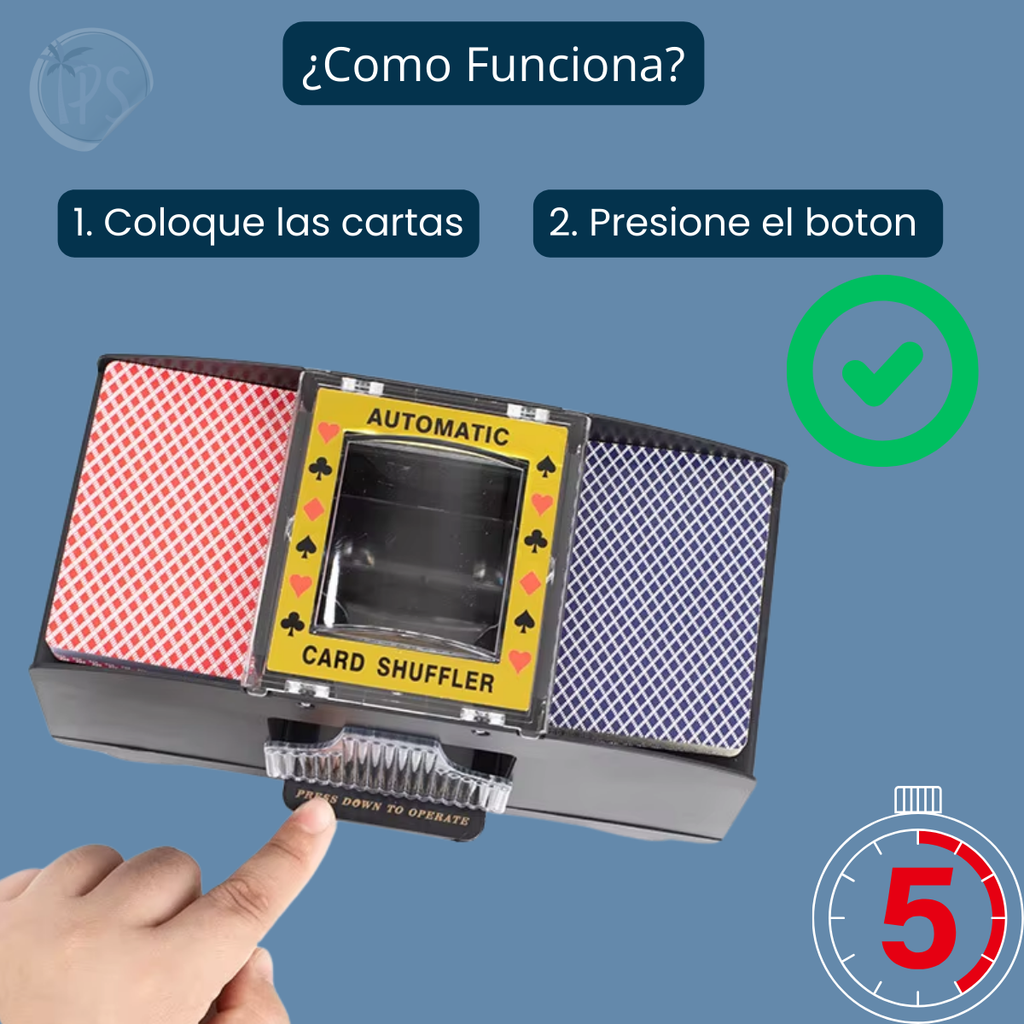 Barajador De Cartas Automático Uno Poker Profesional