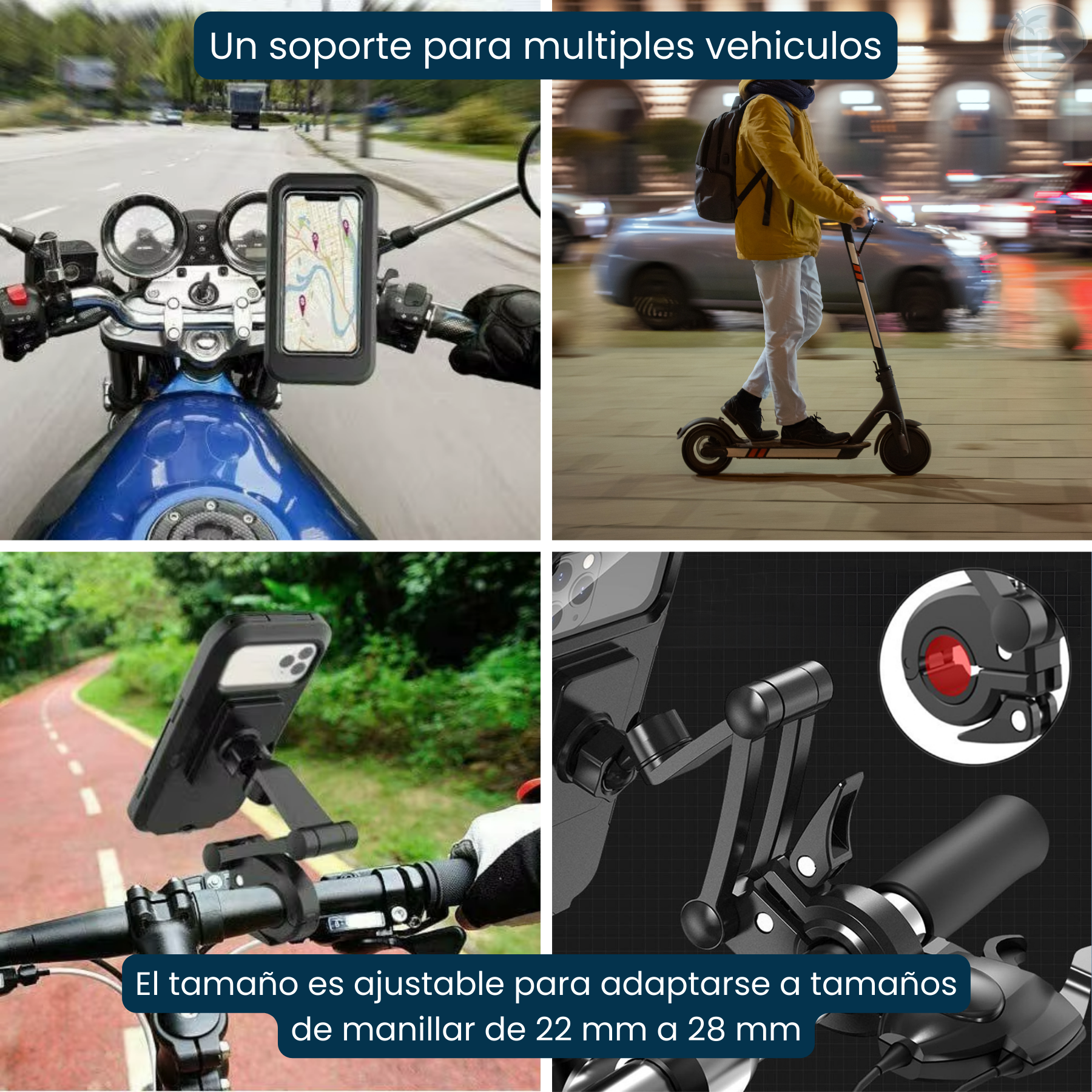 Soporte Celular Para Moto Impermeable Bicicleta Base Holders