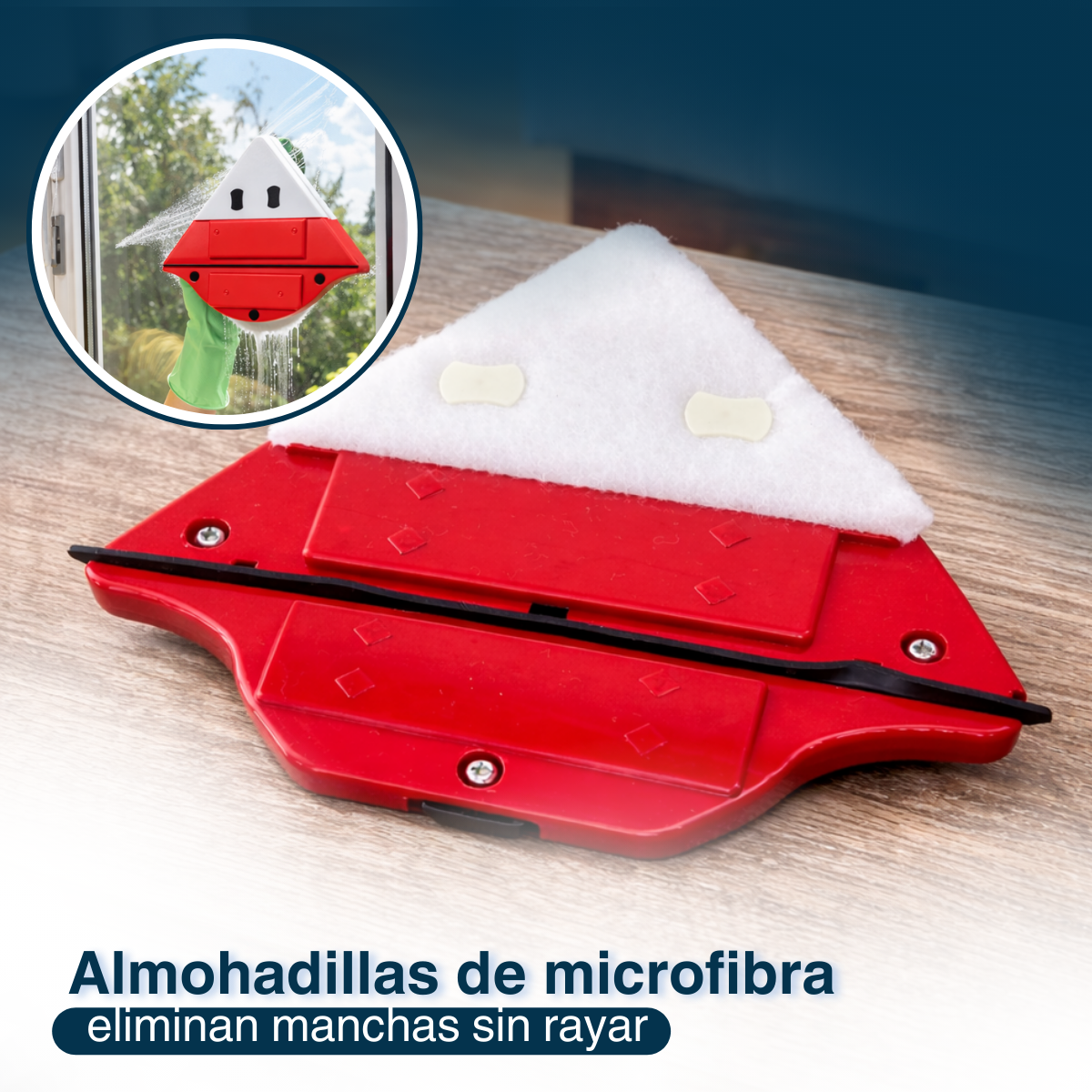 Limpia Vidrios Magnetico Limpiador De Vidrios Ventanas Hogar