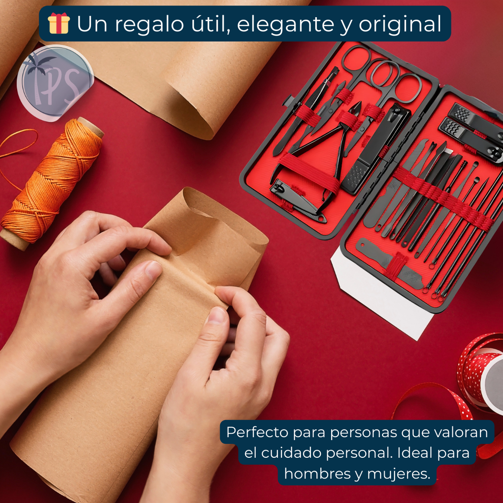 Kit Para Arreglo De Uñas Instrumentos Podologia Pedicure Kit Manicure Pedicure Negro
