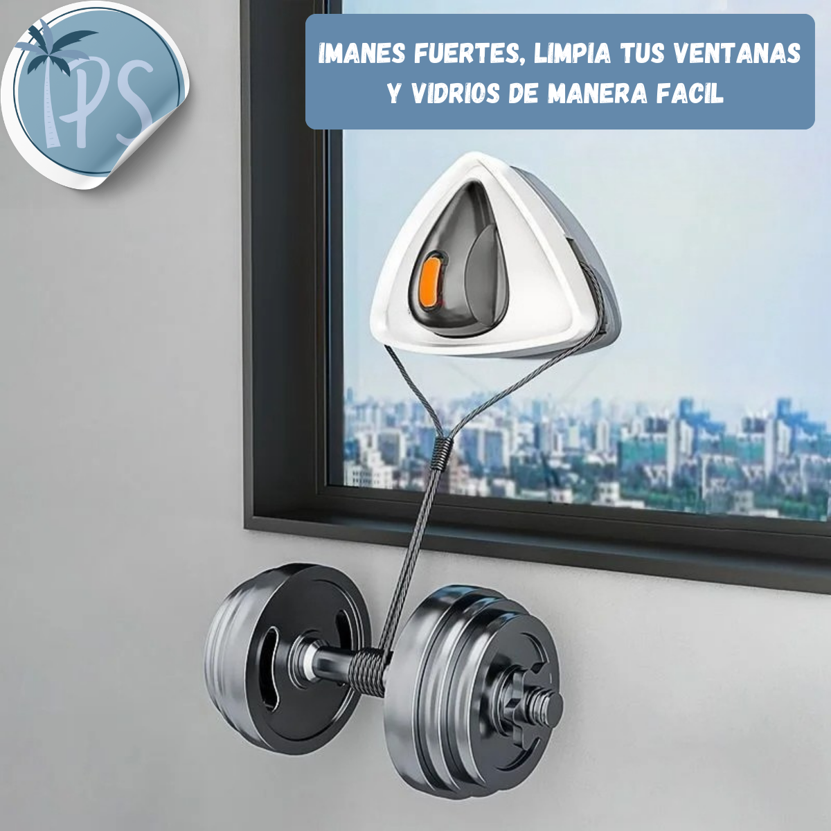 Limpiador Magnetico De Ventanas