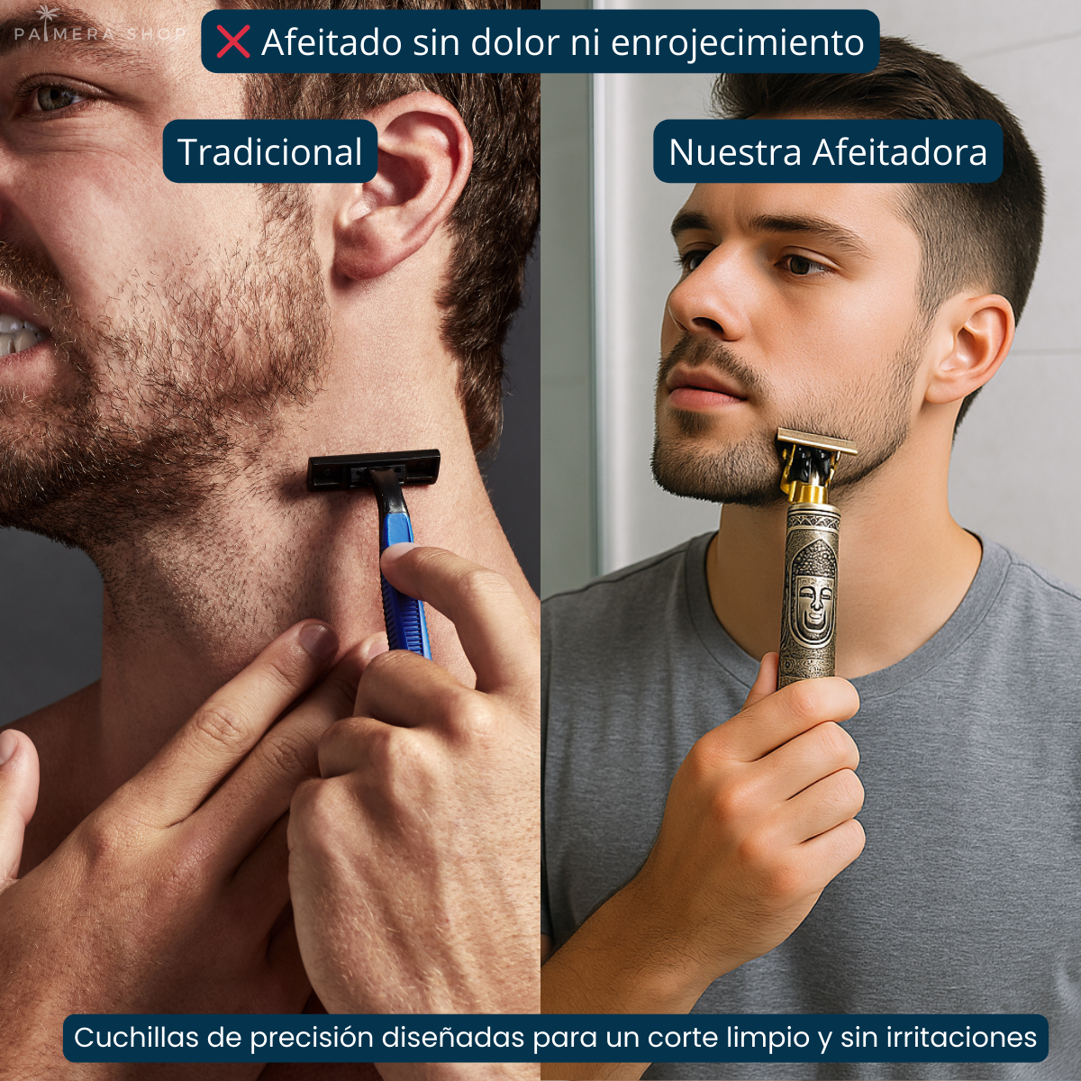 Maquina De Afeitar Hombre Inalambrica Afeitadoras Electricas Dorado 5