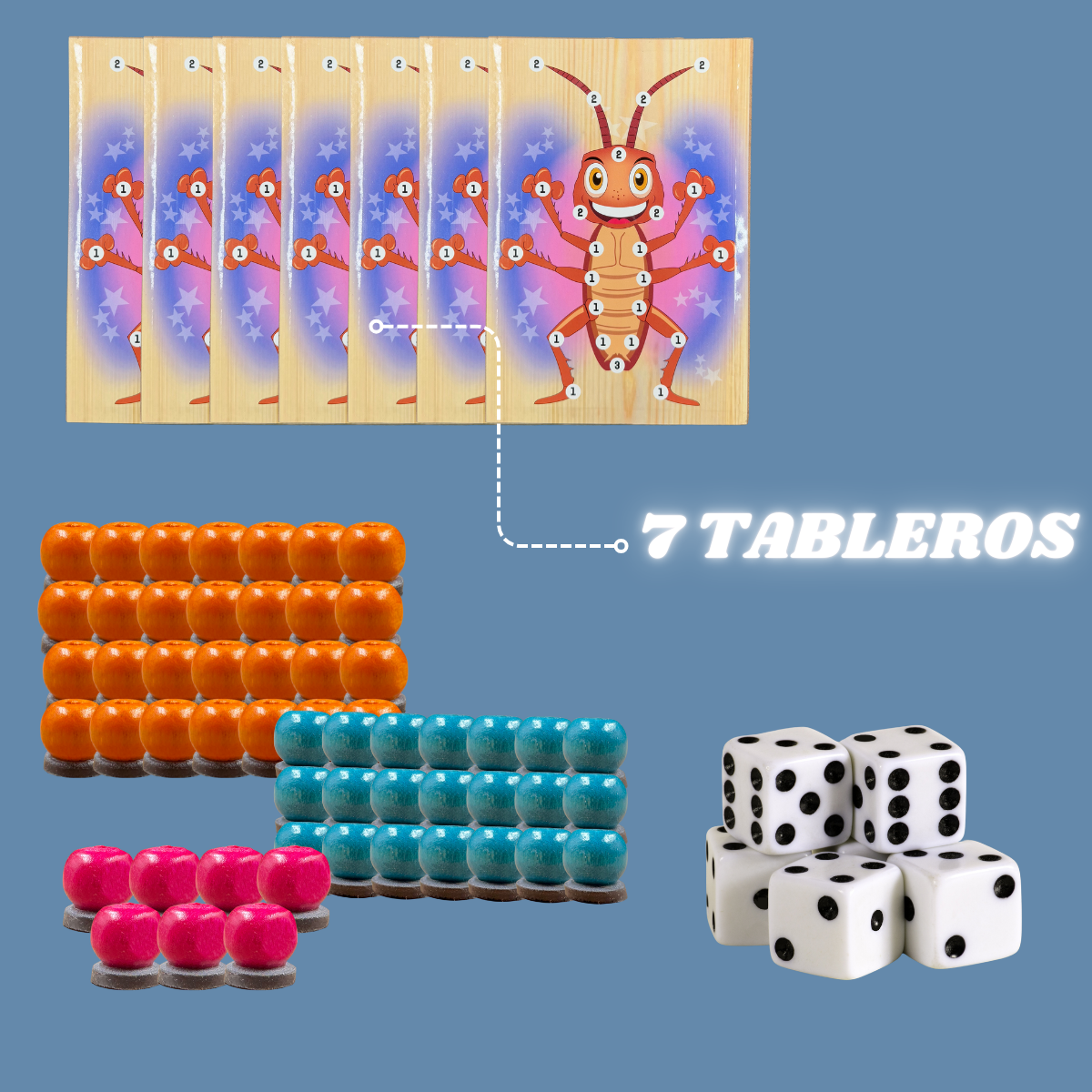 Juegos De Mesa Integracion Familiar La Cucaracha Imantada