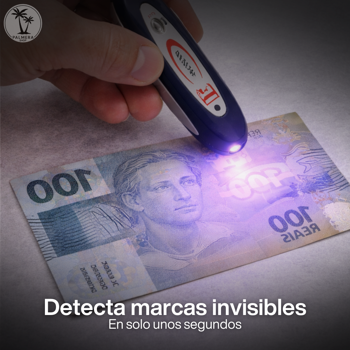 Detector De Billetes Falsos Maquina Para Detectar Con Luz Uv Azul