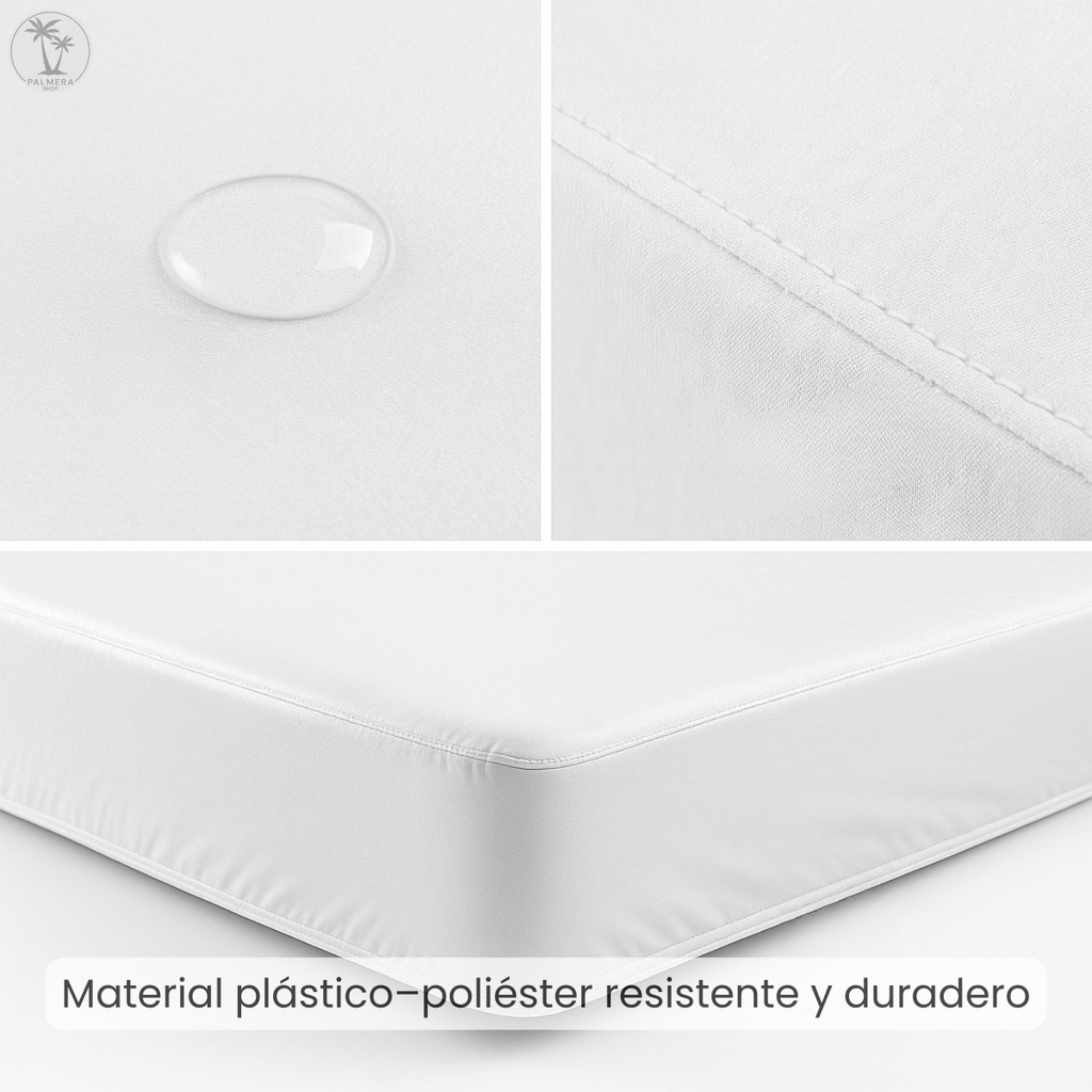 Forro Colchon Protector De Colchón Impermeable Semidoble + F Blanco Impermeable Semidoble 190x120 cm