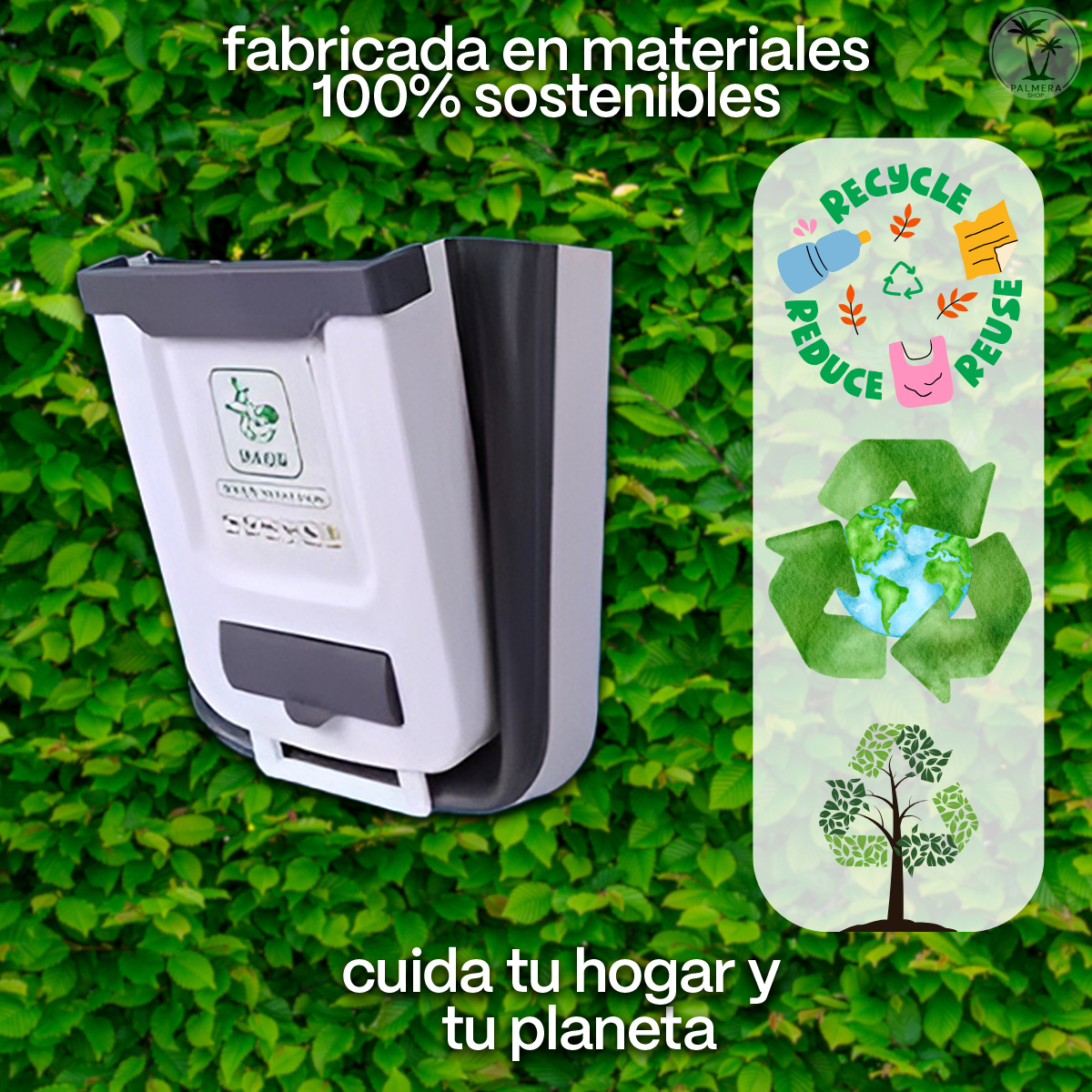 Caneca Basurero Bote Cocina Plegable Papelera Multiusos