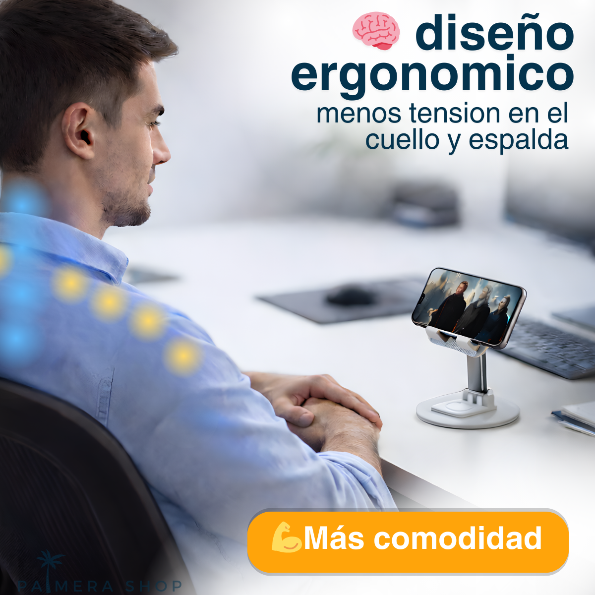 Soporte De Escritorio Para Celular Tablets Base Metalico