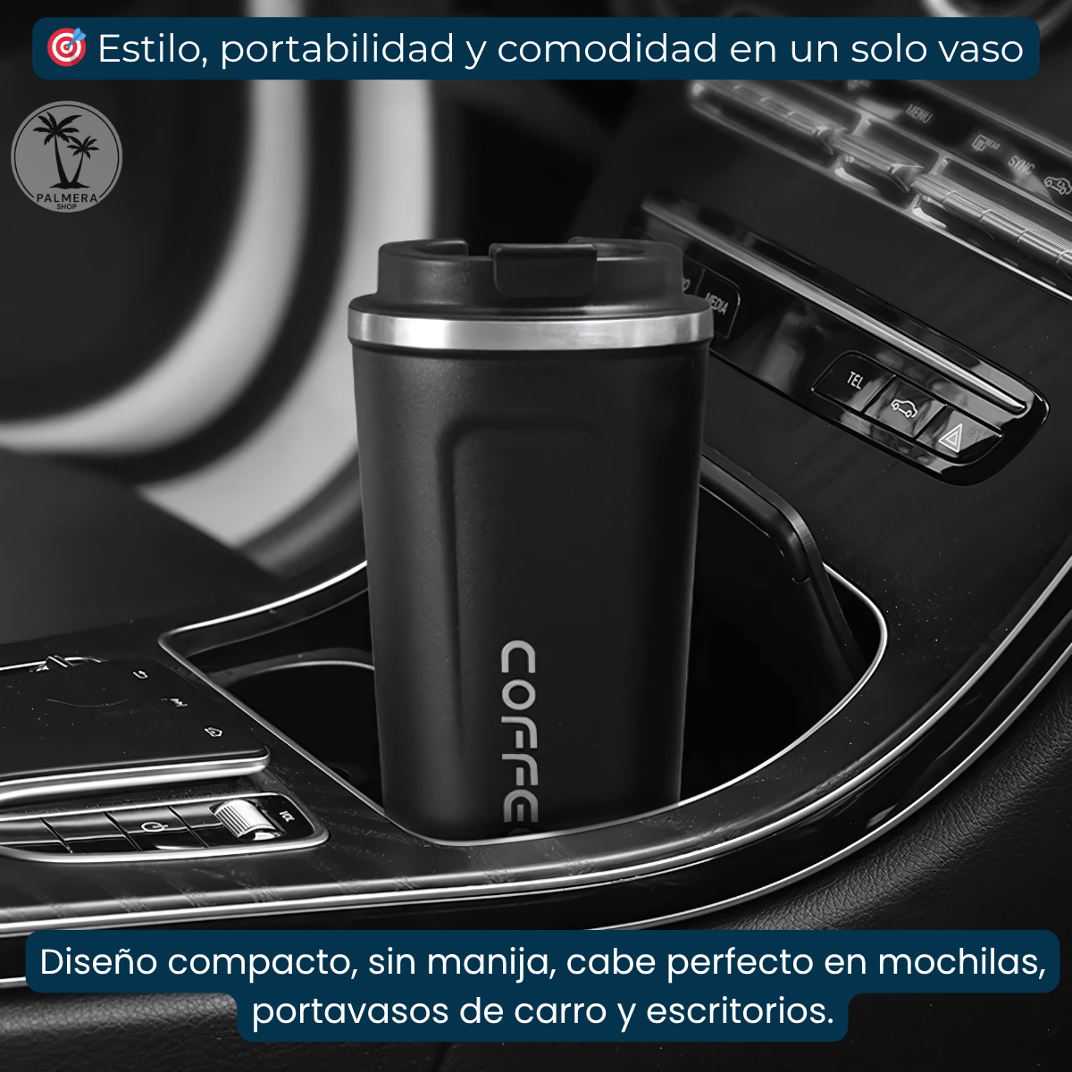 Vaso Con Tapa Para Cafe Termo Termico Acero Agua Personal