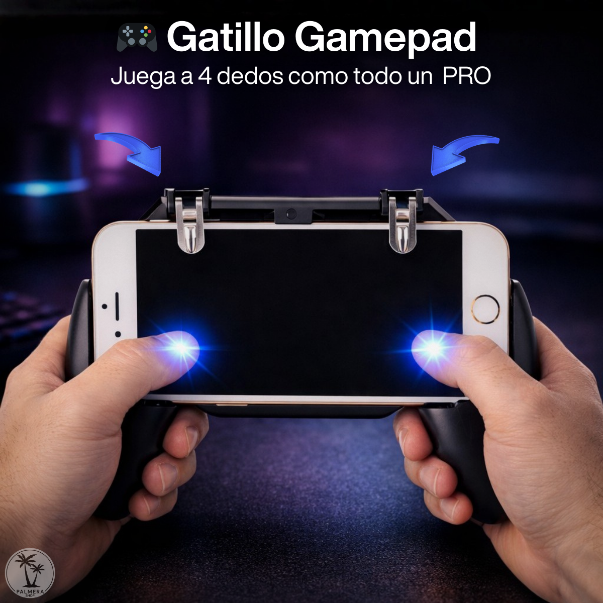 Gatillos Gamepad Android Control Gamepad Gatillo Para Celula Negro.