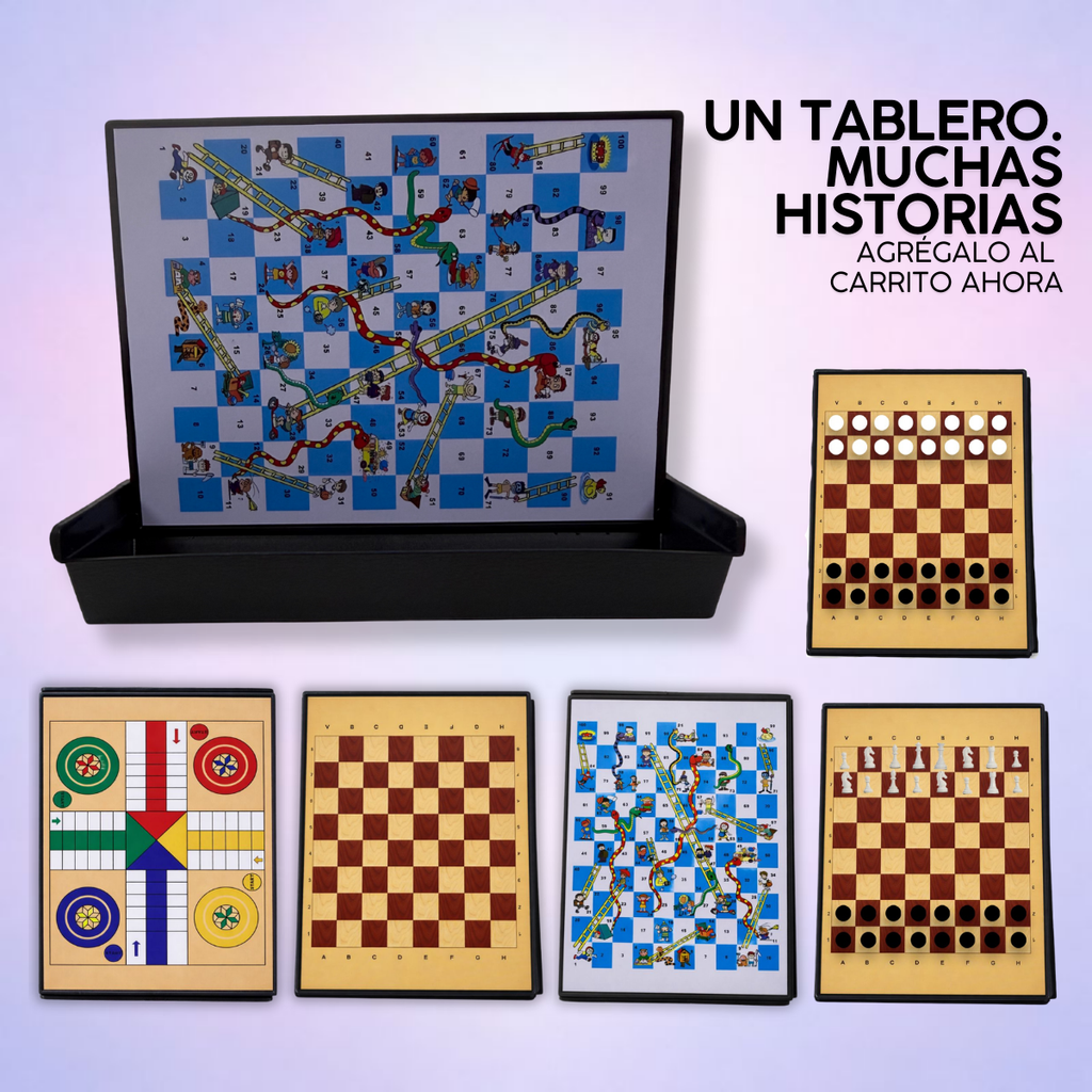 Juegos De Mesa Estrategia Mini Ajedrez Parques Magnetico 5-1