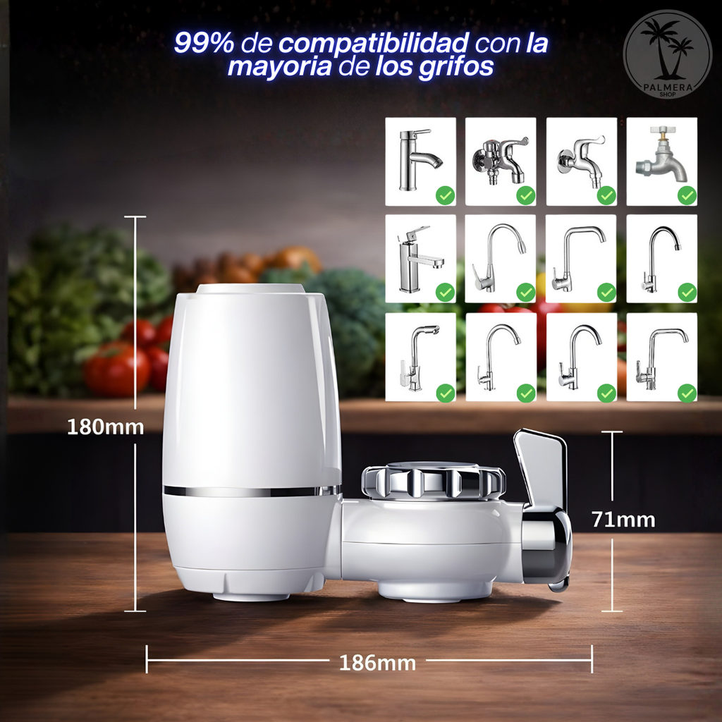Purificadores De Agua Filtros Con Piedras Minerales Grifo Blanco No Requiere Corriente