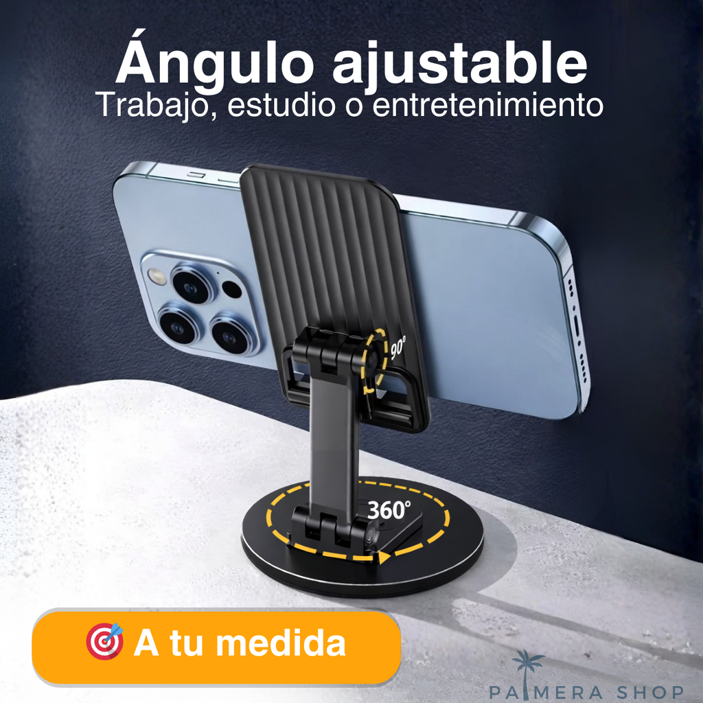 Soporte De Escritorio Para Celular Tablets Base Metalico