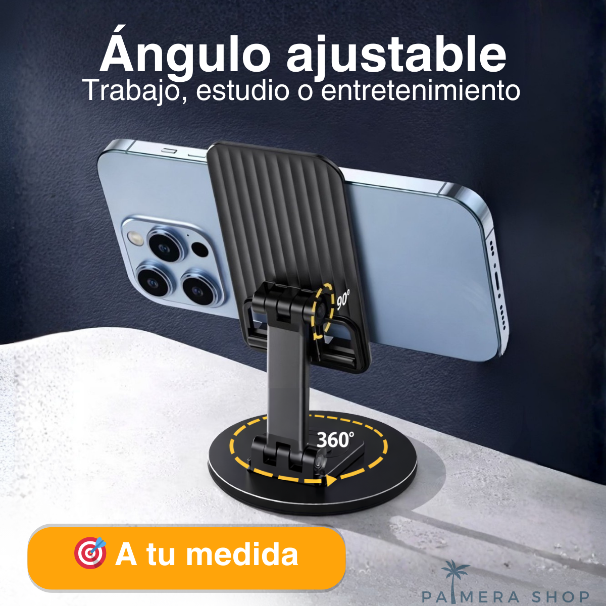Soporte De Escritorio Para Celular Tablets Base Metalico