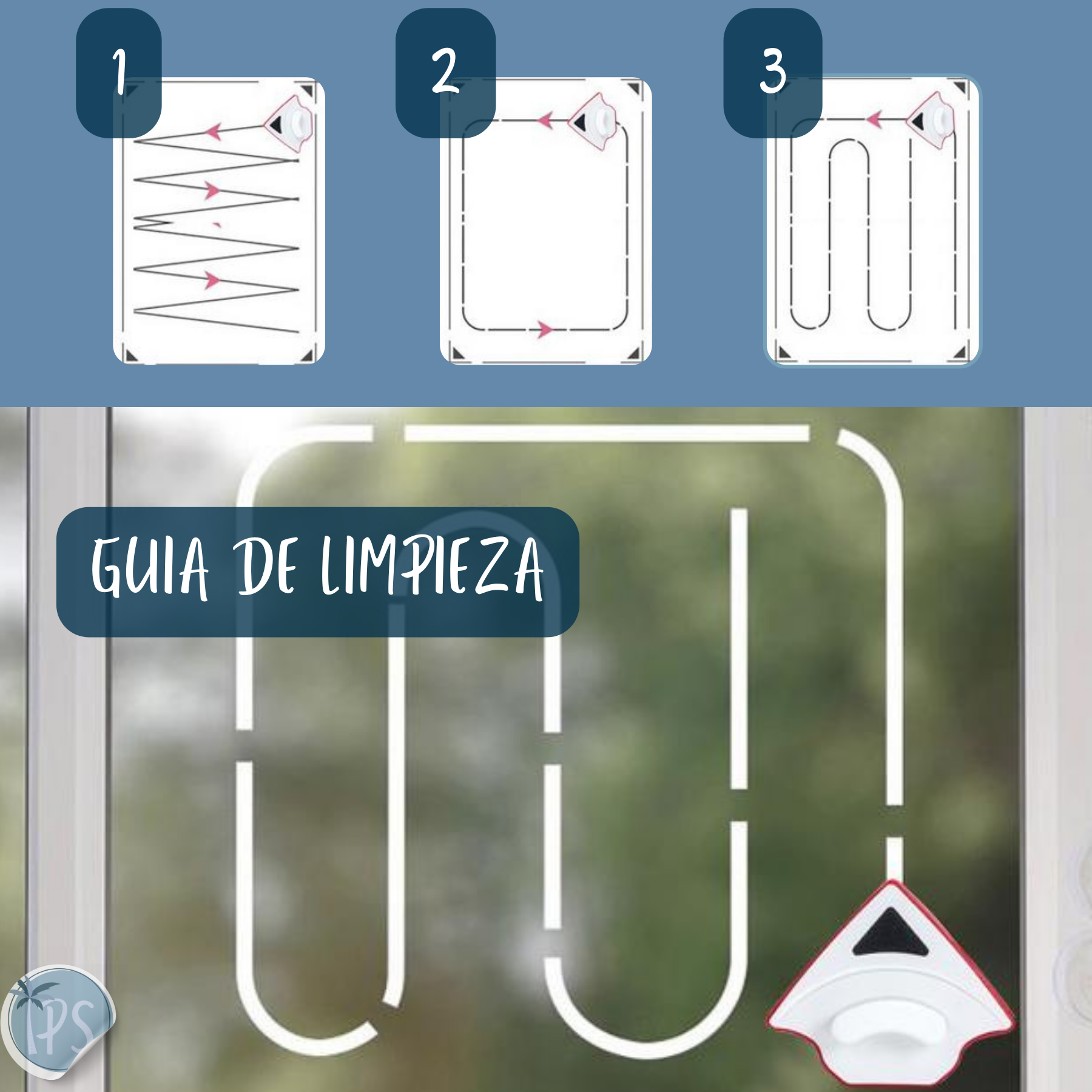 Limpiador Magnetico De Ventanas