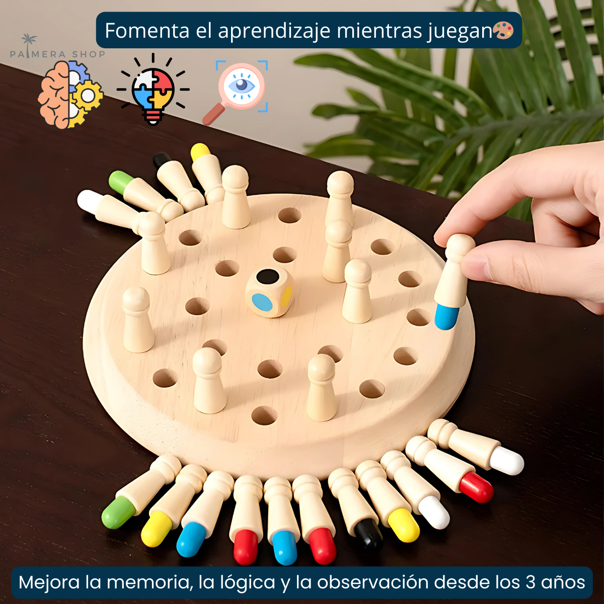 Juego Memoria De Madera Juegos De Mesa Didacticos Montessori