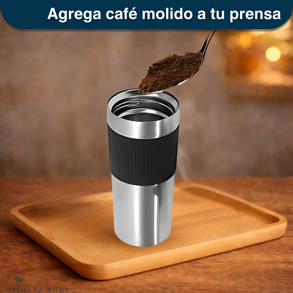 Prensa Francesa Café Termo Infusionador Tetera Te Acero