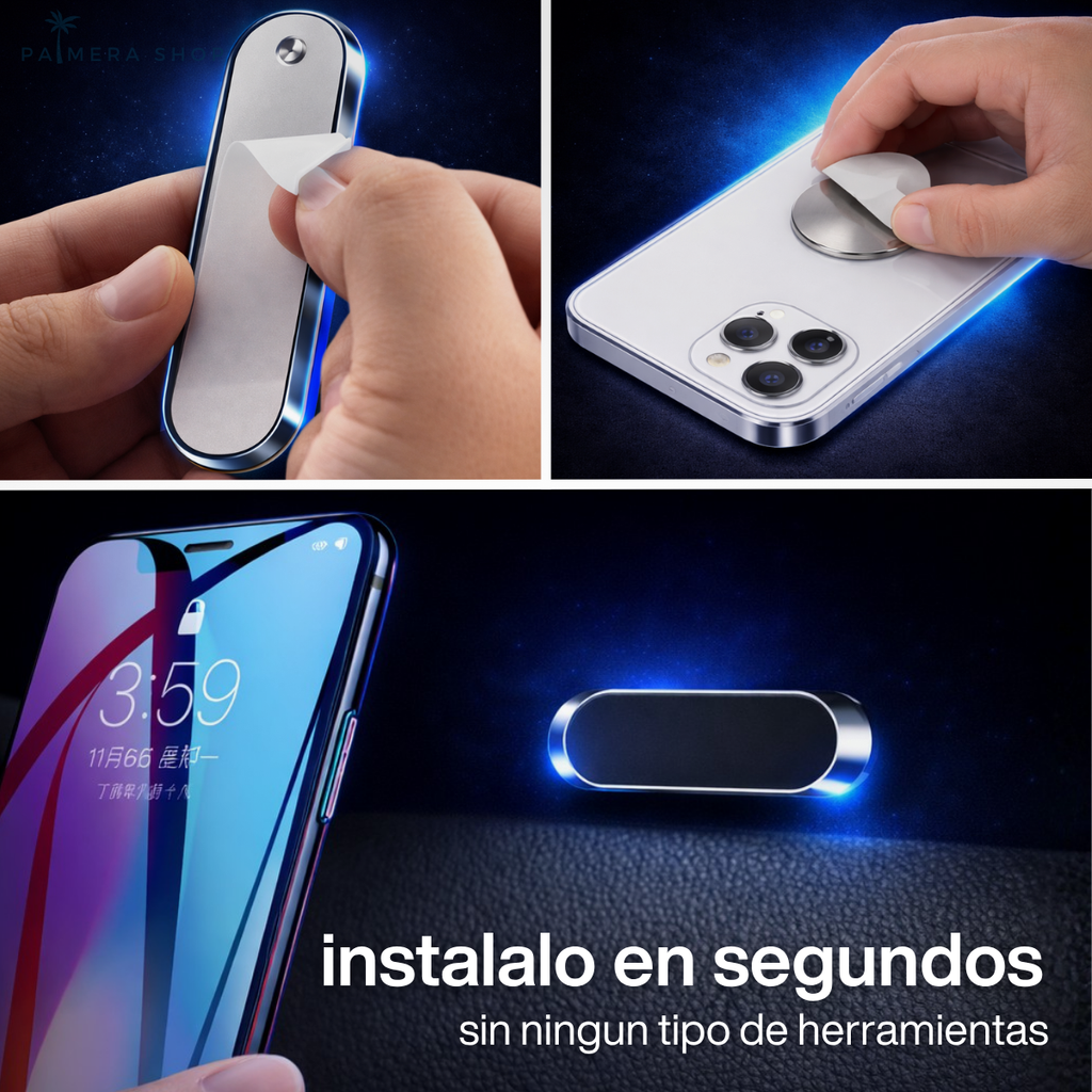 Soporte Iman Celular Para Carro Holders Magnetico Bases