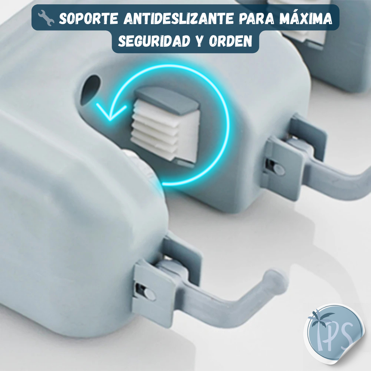 Organizador De Escobas Y Traperos Soporte Porta Trapeadores