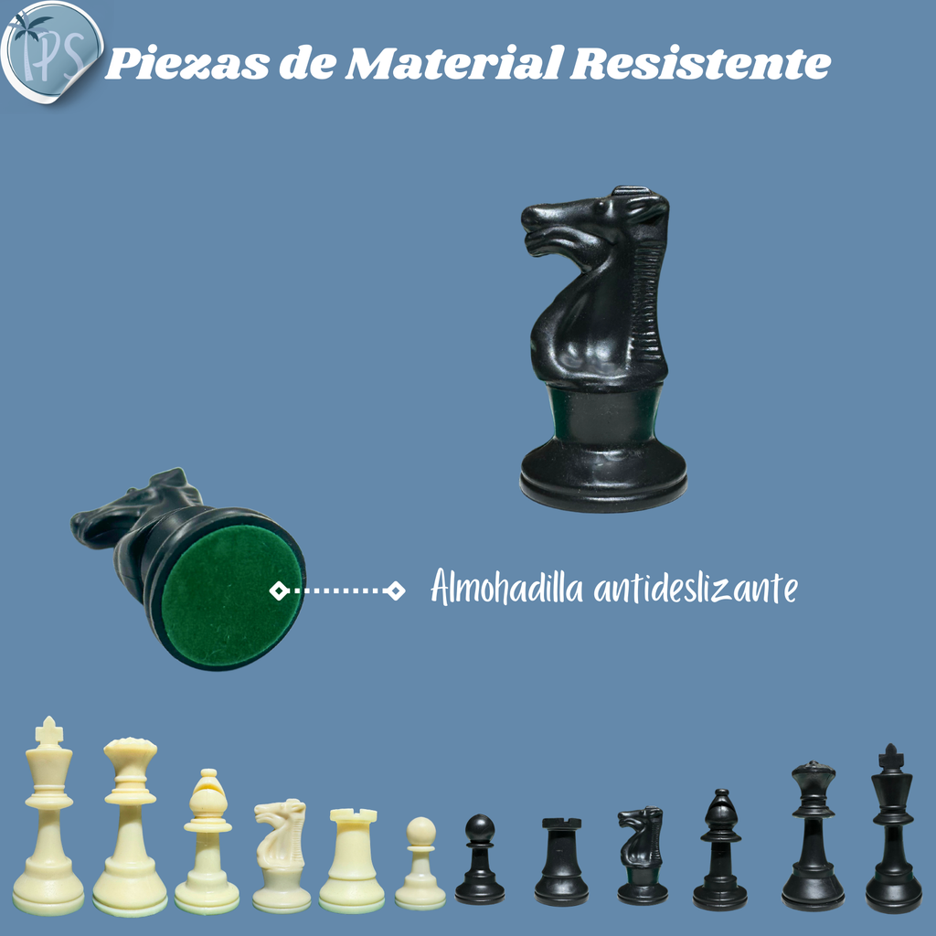 Ajedrez Enrollable Tablero De Lujo Profesional Tapete 35 Cm