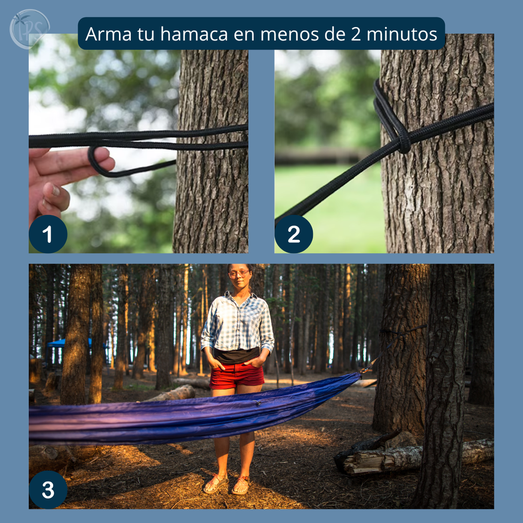 Hamacas Portatiles Colgantes Chinchorros Plegables Camping