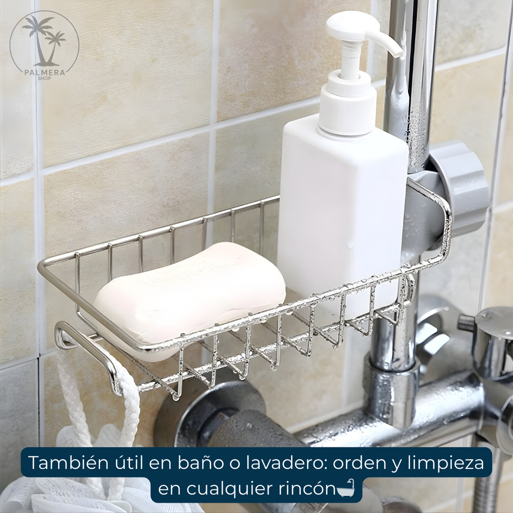 Soporte Para Esponja Lavaplatos Porta Organizador De Jabon