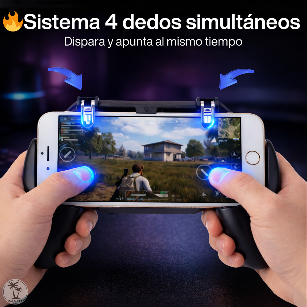 Gatillos Gamepad Android Control Gamepad Gatillo Para Celula Negro.