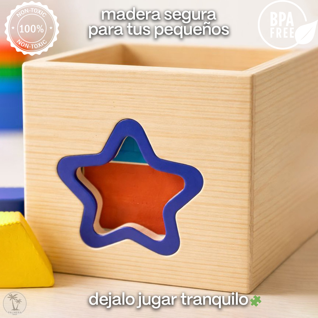 Juegos Didacticos Montessori Juguetes Para Encajar Cubo Aros