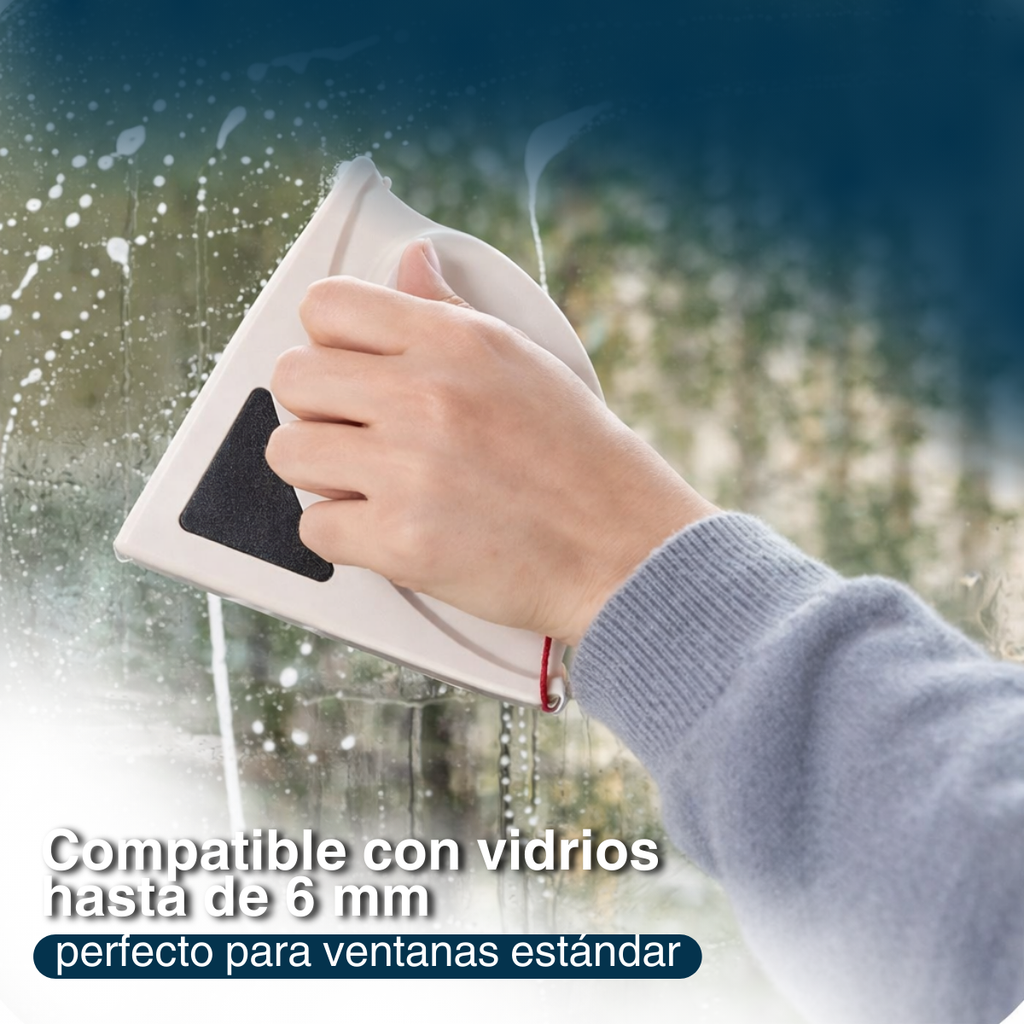 Limpia Vidrios Magnetico Limpiador De Vidrios Ventanas Hogar