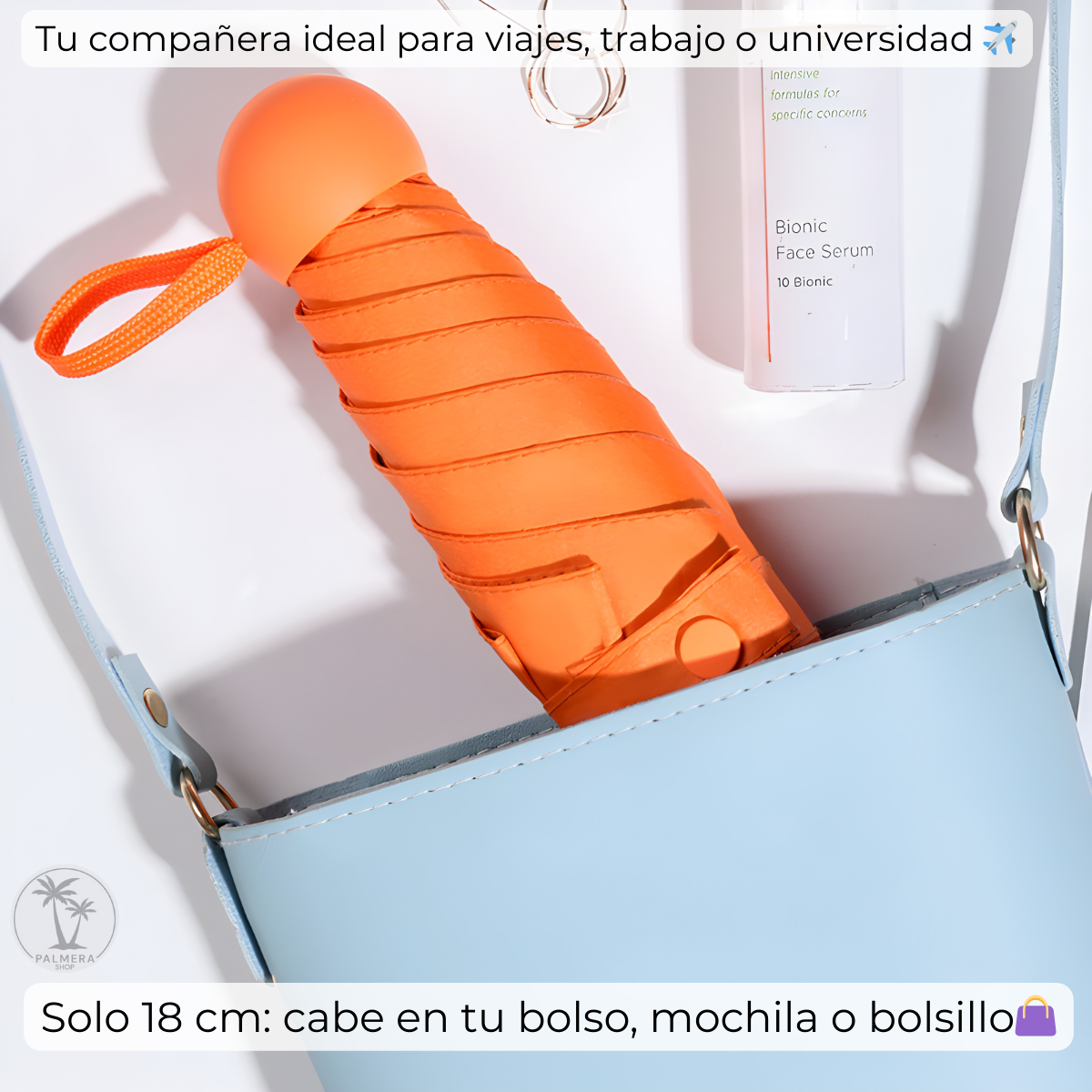 Mini Sombrillas Pequeñas Paraguas Plegable Con Proteccion Uv
