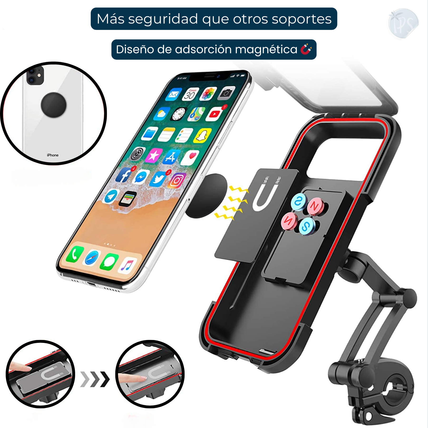 Soporte Celular Para Moto Impermeable Bicicleta Base Holders