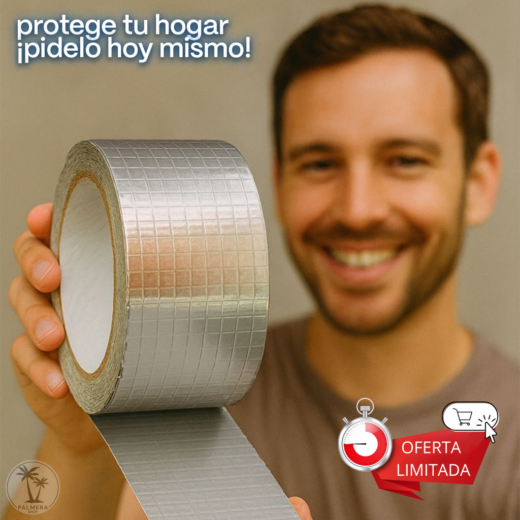 Cinta Adhesiva Tapa Reparar Gotera Impermeabilizante 5cm 10m