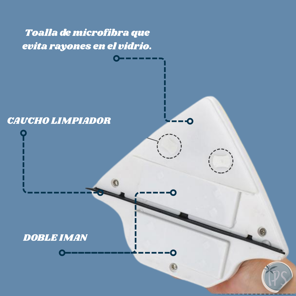 Limpiador Magnetico De Ventanas