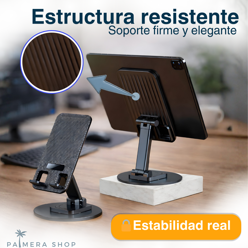 Soporte De Escritorio Para Celular Tablets Base Metalico