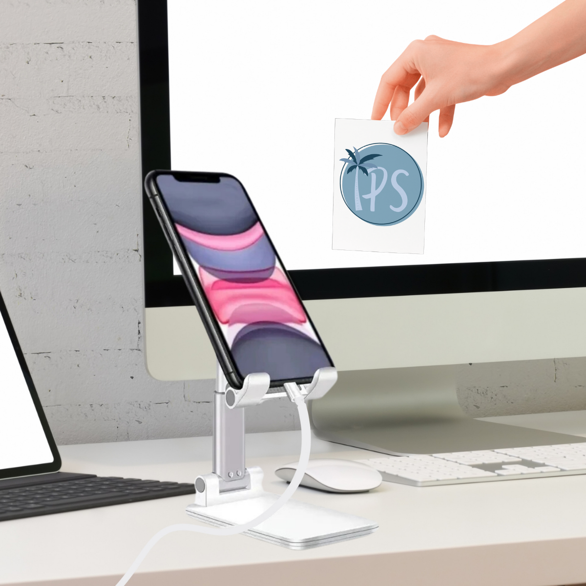 Soporte Base Celular, Tablet, Mesa Escritorio Ajustable