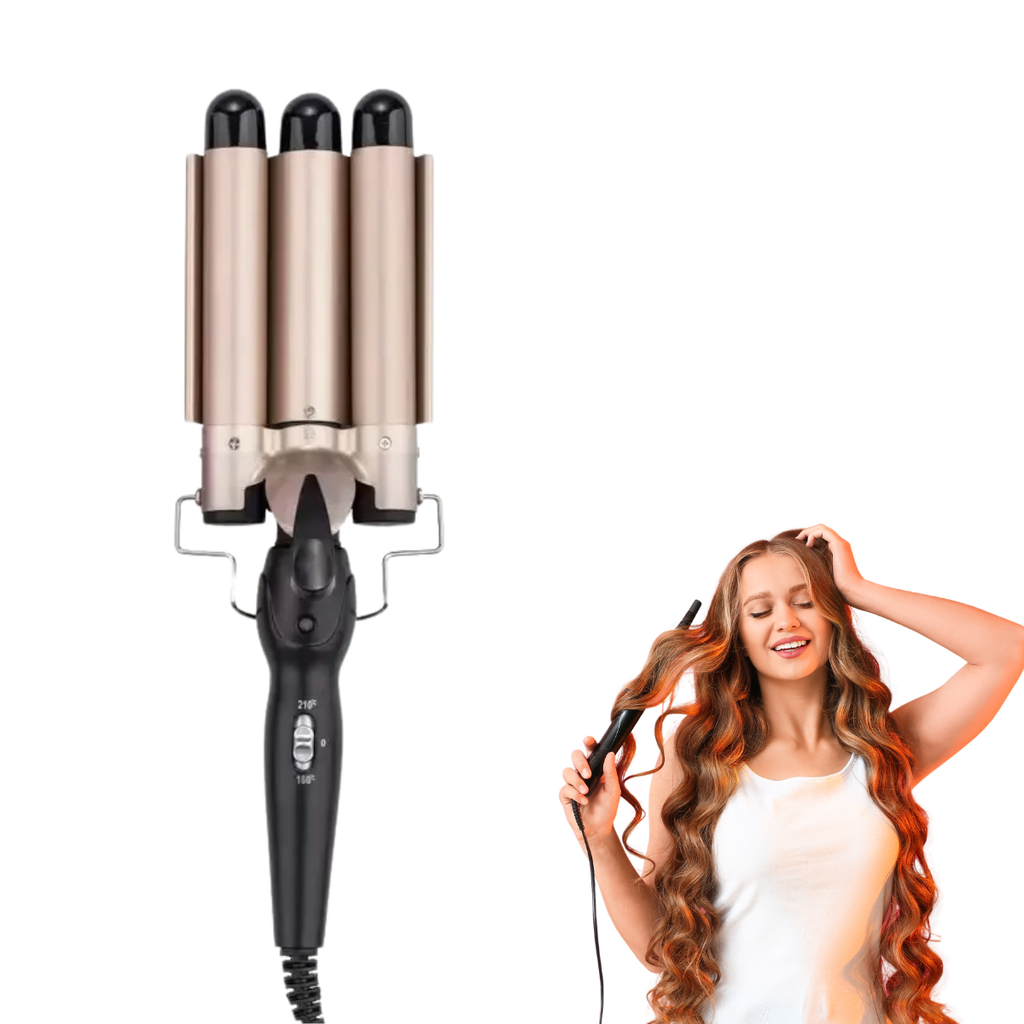 Pinza Rizadora De Cabello Waflera Rizador Sirena Ondulador
