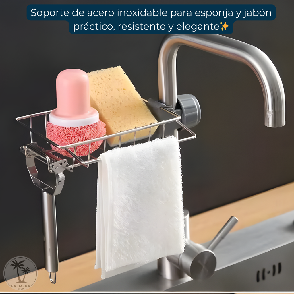 Soporte Para Esponja Lavaplatos Porta Organizador De Jabon