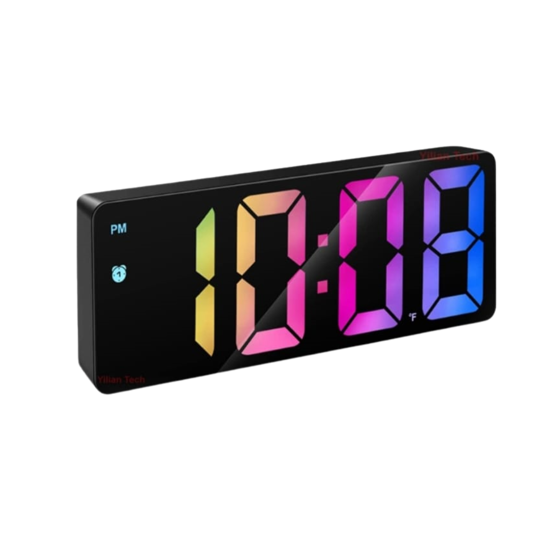 Reloj Despertador Digital De Mesa Despertadores Con Alarma Multicolor